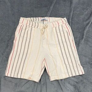 Zara Cream Striped Men Shorts